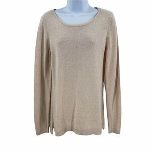 Old Navy Creme De La Creme Tan Long Sleeve Sweater Women's Size Medium M